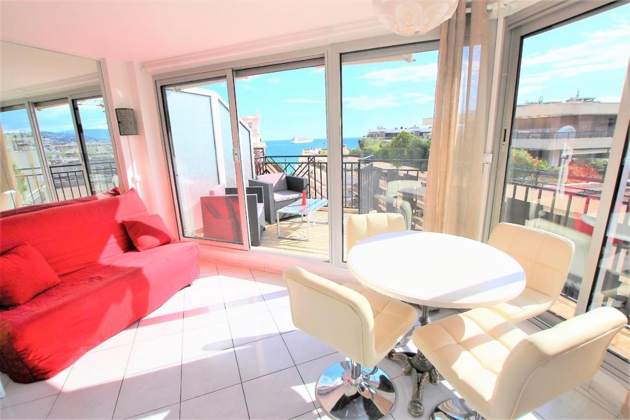 Nice Apartment Last Floor With Terrace And Clear View On The Sea カンヌ エクステリア 写真